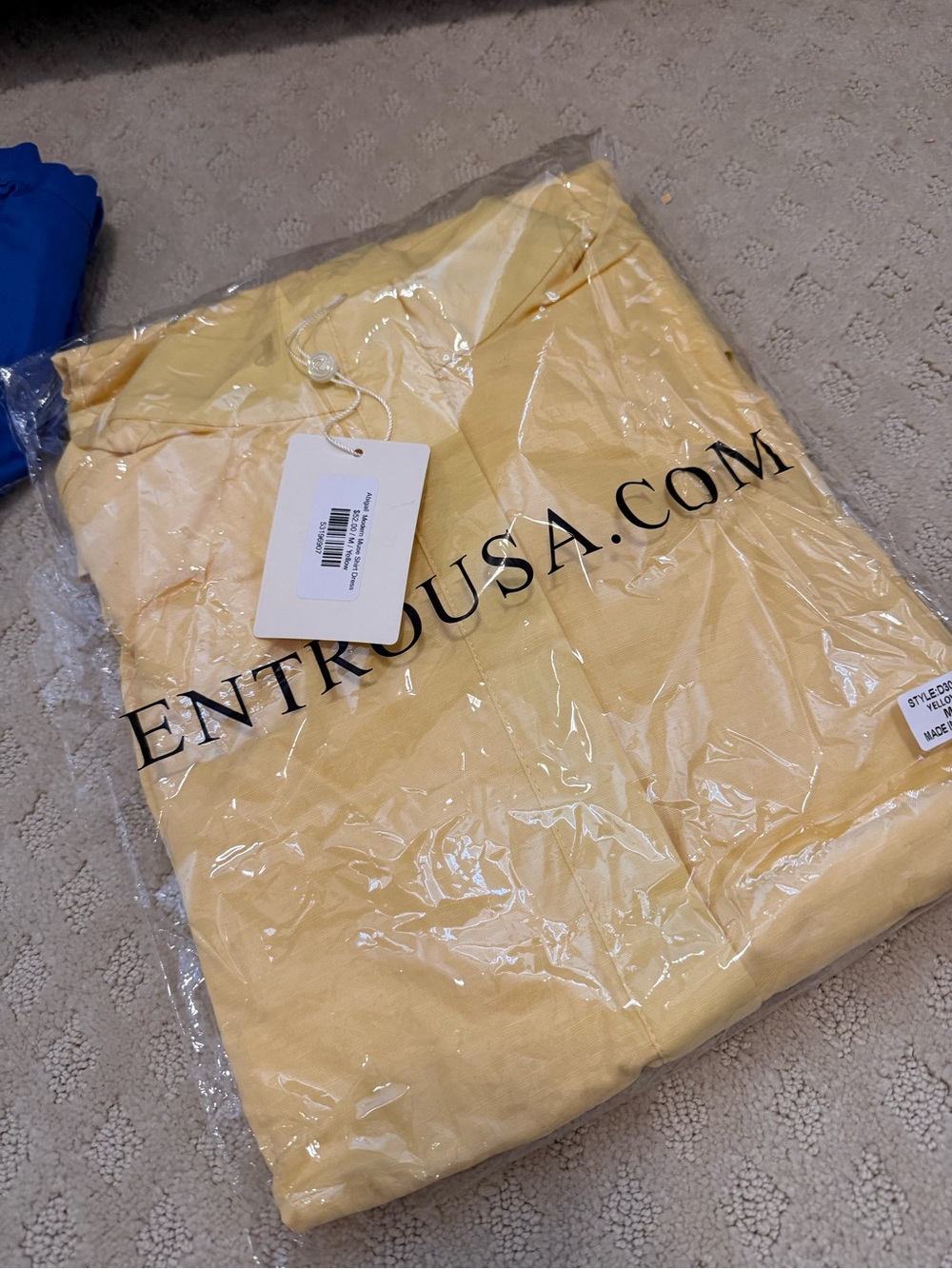 entro Sunny Yellow Short Sleeve Shirt Dress - Picture 2 of 2